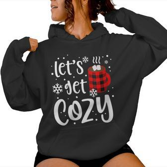 Women's Christmas Let's Get Cozy Christmas Women Hoodie - Monsterry AU