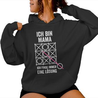 Women's Ich Bin Mama Ich Findde Immer Eine Lösung Ich Bin Mama Kapuzenpullover für Damen - Geschenkecke