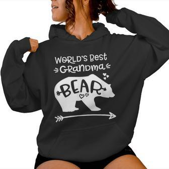 World's Best Grandma Bear For Grandmothers Women Hoodie - Monsterry AU