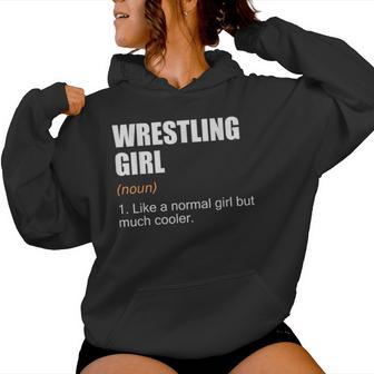 Wrestling Girl Definition Wrestling Girl Women Hoodie - Thegiftio UK