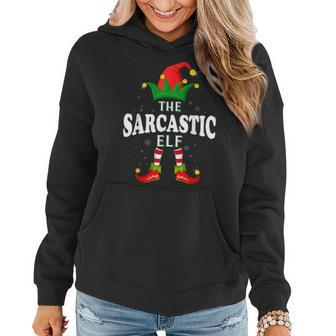 Xmas Sarcastic Elf Family Matching Christmas Pajama Women Hoodie - Monsterry
