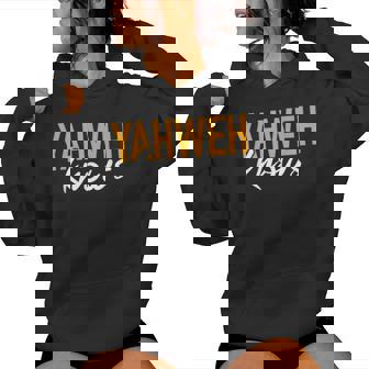 Yahweh Knows Hebrew God Of Israel Jewish Christian Women Hoodie - Thegiftio UK