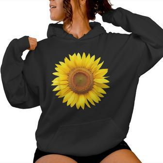 Yellow Sunflower Floral Flower Women Hoodie - Seseable