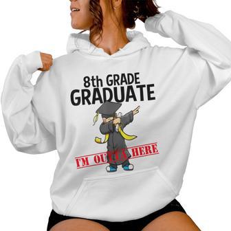 8Th Grade Graduation Dabbing Boy Party Idea Women Hoodie - Monsterry DE