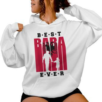 Albania Baba With Daughter Albanian Dad Of A Girl Shqiptar Women Hoodie - Monsterry UK
