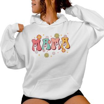 Asl Teacher Mama American Sign Language Asl Blessed Mama Women Hoodie - Monsterry AU