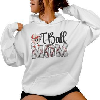 Ball Mom Leopard Tball Mom Mother's Day Women Hoodie - Seseable