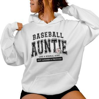 Baseball Auntie Matching Aunt Loud Proud Family Player Game Women Hoodie - Monsterry