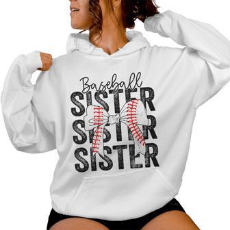 Baseball Sister Baseball Life Softball Life Girl Women Women Hoodie - Monsterry