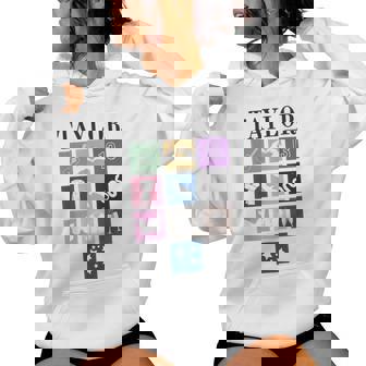 Birthday Party Girl Retro First Name Taylor Personalized Women Hoodie | Mazezy