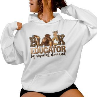 Black Teacher Educator African American Professor Ta School Women Hoodie - Monsterry DE