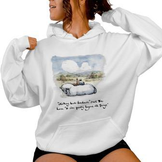 Boy Mole Fox And Horse Quote Nothing Beats Kindness Women Hoodie - Thegiftio UK
