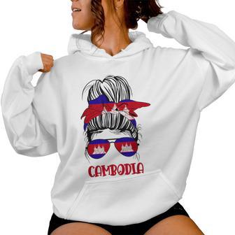 Cambodian Girl Cambodia Flag For Woman Girl Khmer Pride Women Hoodie - Monsterry AU