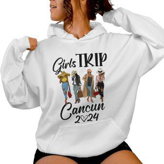 Cancun Girls Trip 2024 Birthday Squad Vacation Party Women Hoodie - Monsterry