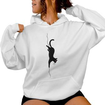 Cat Silhouette For Cat And Animal Lovers Cats Mom And Dad Women Hoodie - Monsterry DE