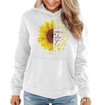 Christian Verse God Is Within Her She Will Not Fall Women Hoodie - Monsterry CA
