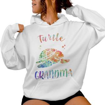 Colorful Turtle Grandma Promoted To Grandma 2021 Nana Women Hoodie - Monsterry CA