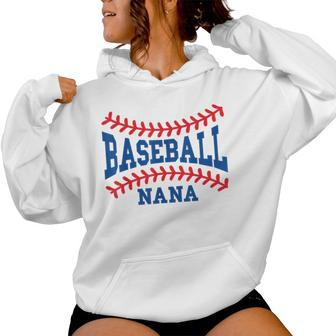Cute Baseball Nana Laces Little League Grandma Women's Women Hoodie - Monsterry UK
