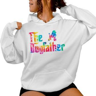 Cute Poodle Dogfather Tie Dye Father's Day Women Women Hoodie - Monsterry AU