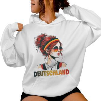 Deutschland Damen Frau Deutsch Deutsches Mädchen Damen Girl Kapuzenpullover für Damen - Geschenkecke