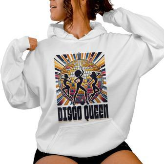 Disco Queen 70'S 80'S Retro Vintage Disco Women Hoodie - Monsterry UK