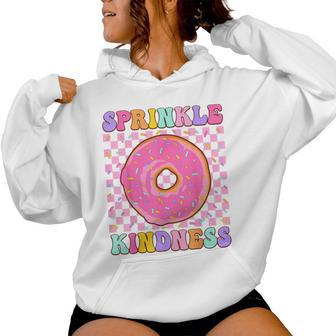 Donut Sprinkle Kindness Girls Doughnut Lover Women Hoodie - Monsterry AU