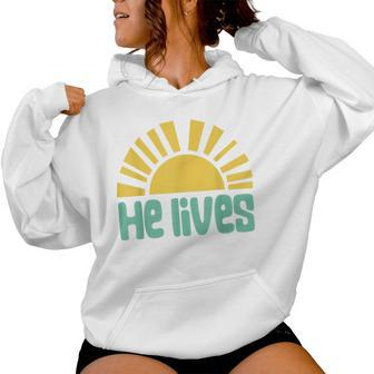 Easter He Lives Christian Family Matching Easter Toddler Women Hoodie | Mazezy CA