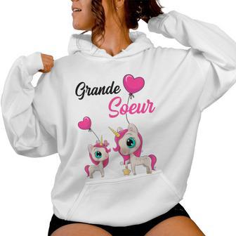 Enfant Grande Sœur 2024 Licorne Fille Sweat à capuche femme - Cadeauxyz