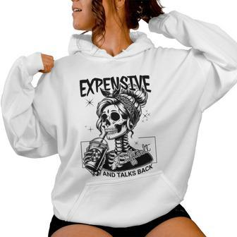 Expensive Difficult And Talks Back Mom Skeleton Women Hoodie - Seseable