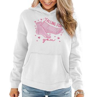 Falling For You Valentines Day Er Nurse Ortho Cna Icu Women Hoodie - Monsterry CA