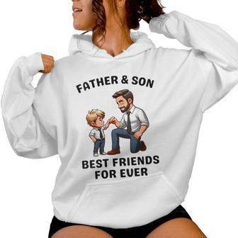 Fathers Day 2024 From Son Family Matching For Dad And Son Women Hoodie - Monsterry UK
