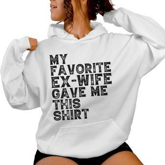 My Favorite Ex Wife Gave Me This Ex Husband Christmas Women Hoodie - Monsterry