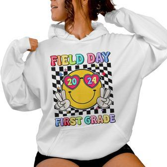 Field Day 2024 First Grade Fun Day Sunglasses Field Trip Women Hoodie - Monsterry DE
