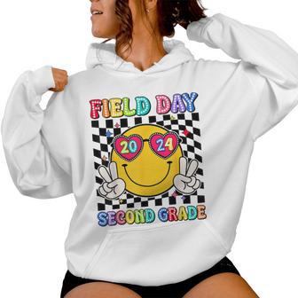 Field Day 2024 Second Grade Fun Day Sunglasses Field Trip Women Hoodie - Monsterry UK