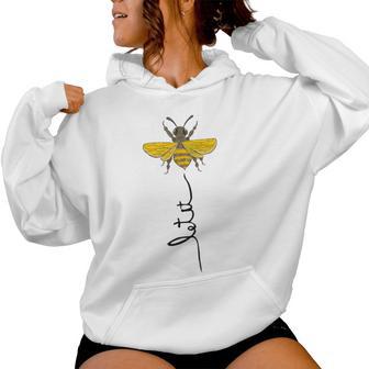 Let It Bee Graphic Printed Women Hoodie - Thegiftio UK