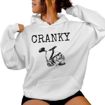 Saying Cranky Fishing Rod Fishermen Hobby Men Women Hoodie - Monsterry