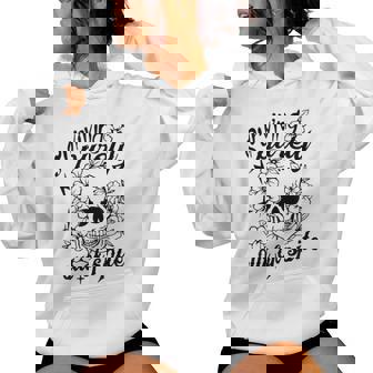 Surviving Purely Out Of Spite Sarcastic Skeleton Humor Women Hoodie | Mazezy