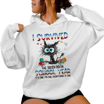 Teacher I Survived Last Day Of The School Year 2024 Women Hoodie | Mazezy