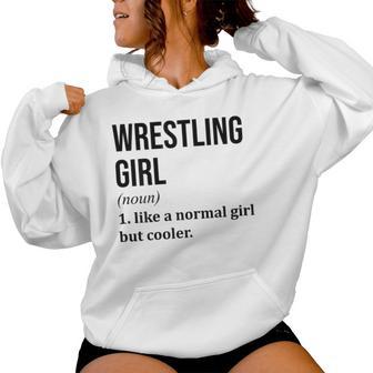 Wrestling For Girl Wrestler Wrestle Coach Women Hoodie - Thegiftio UK
