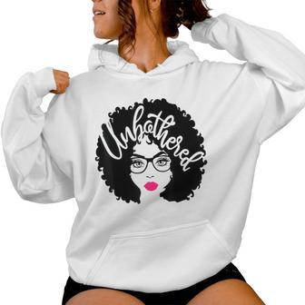 Afro Diva Pink Lips Melanin Black Girl Magic Unbothered Women Hoodie - Monsterry AU
