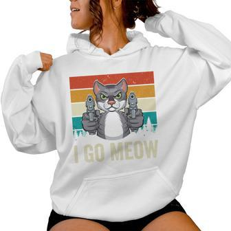 I Go Meow Singing Cat Meme Kitten Lovers Mom Women Women Hoodie - Monsterry