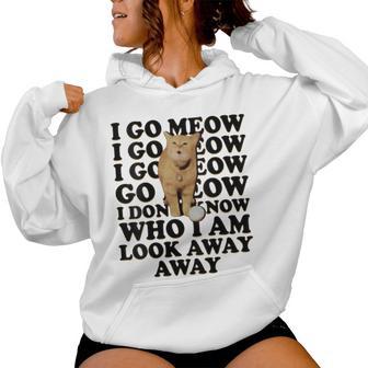 I Go Meow Singing Cat Meme Cat Kitty Lovers Women Hoodie - Monsterry