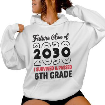 Graduation 2024 Future Class Of 2030 6Th Grade Women Hoodie - Monsterry