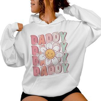 Groovy Daddy Matching Family Birthday Party Daisy Flower Women Hoodie - Seseable