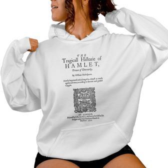 Hamlet Teatro De Literatura Clásica Libro Para Amante Cuello Sudadera con capucha para mujer - Regaloses