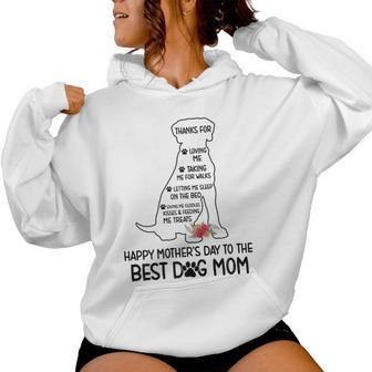 Happy Mother's Day To The Best Dog Mom Dog Lover Women Hoodie - Seseable