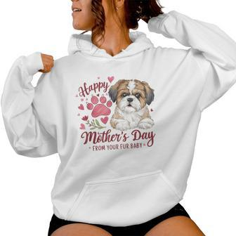 Happy Mother's Day From Your Fur Baby Dog Mom Women Women Hoodie | Mazezy DE
