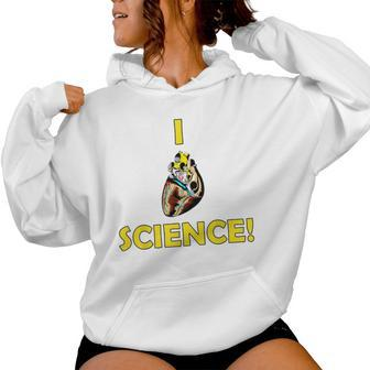 I Heart Science Love Teacher Nerd Meme Human Women Hoodie - Monsterry CA