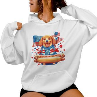 Hot Dog Sausages Frank Day Merican Sarcastic Food Animal Women Hoodie - Monsterry DE