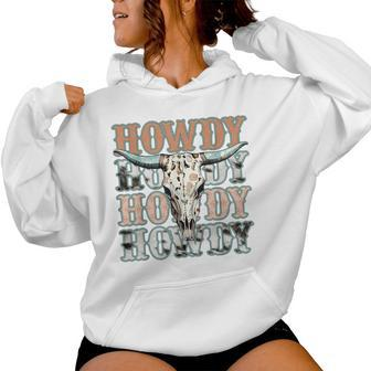 Howdy Southern Western Girl Country Rodeo Cowgirl Vintage Women Hoodie - Thegiftio UK